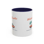 Weekend Doubles Mug in Navy, corner view