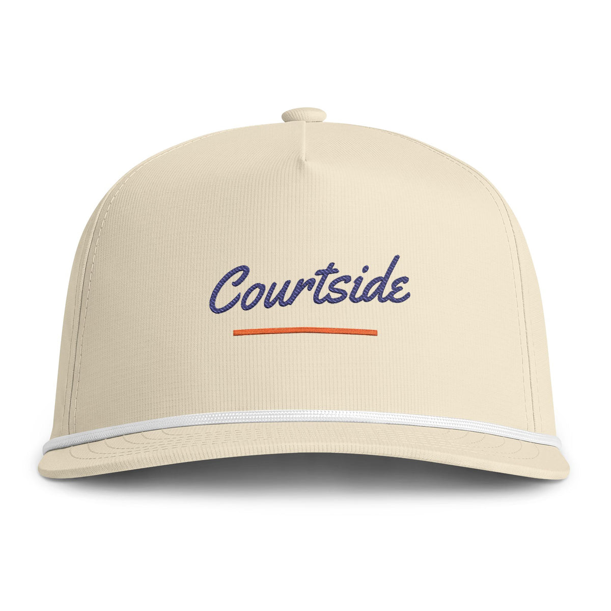 Courtside Rope Cap in Ivory, front view