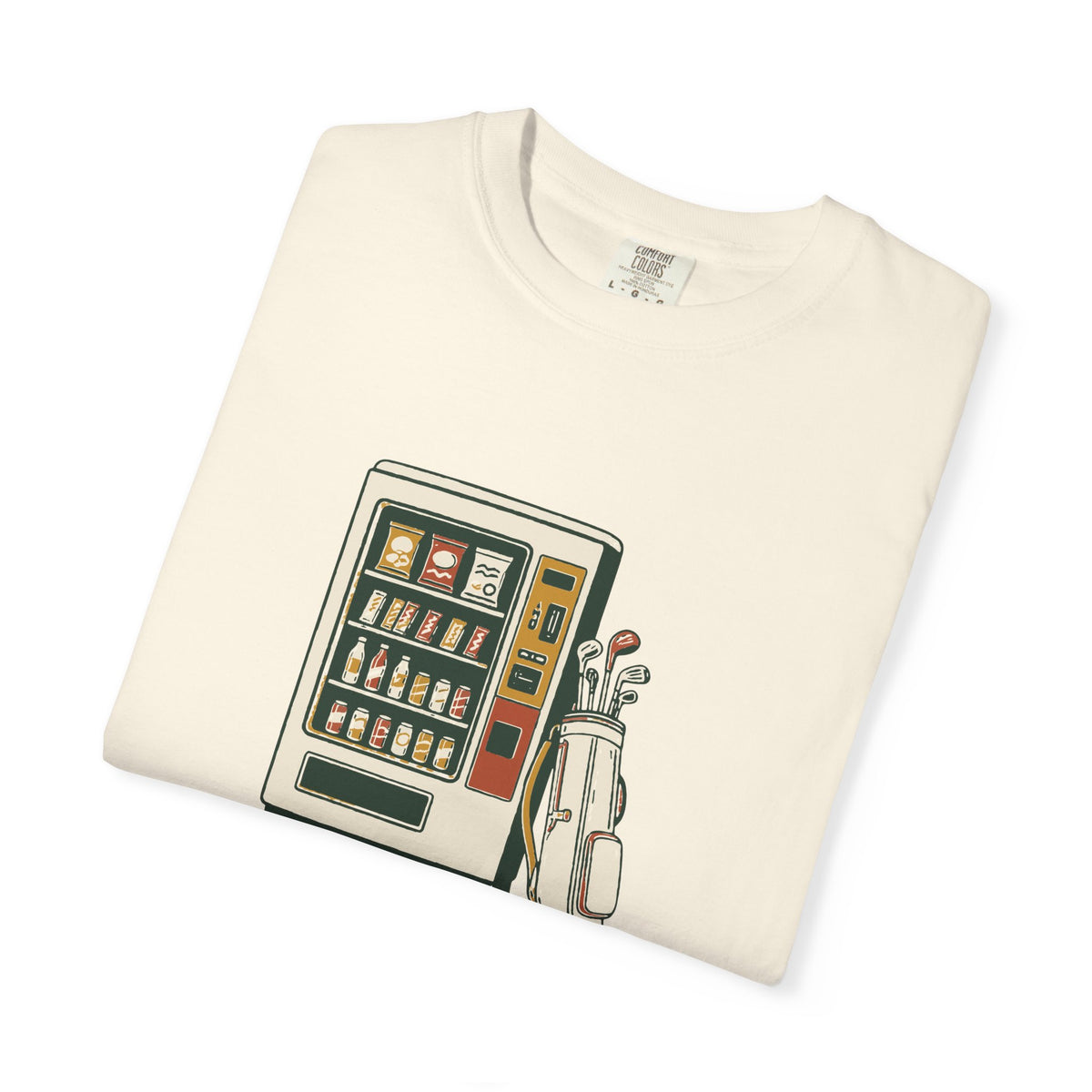Clubhouse Cuisine Tee in Ivory, folded