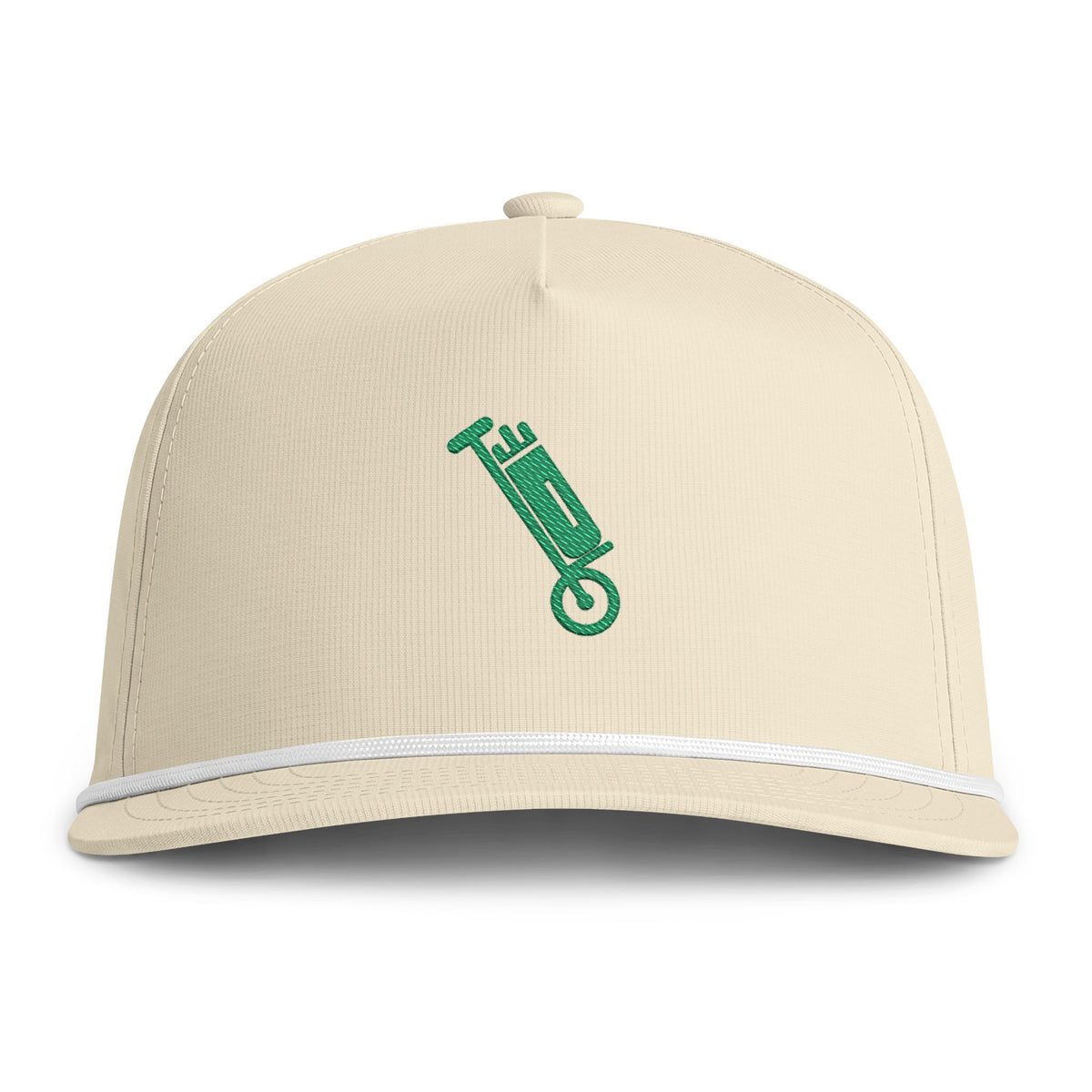 Pull Cart Rope Cap in Ivory, front view