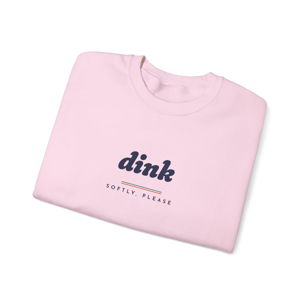 Dink Crewneck in Light Pink, folded