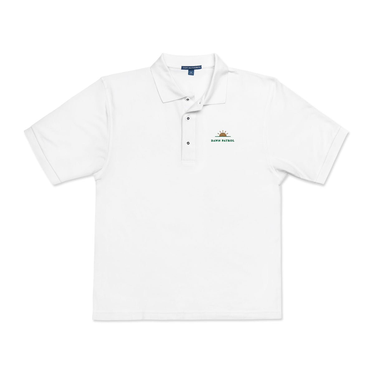 Dawn Patrol Polo in White, front view