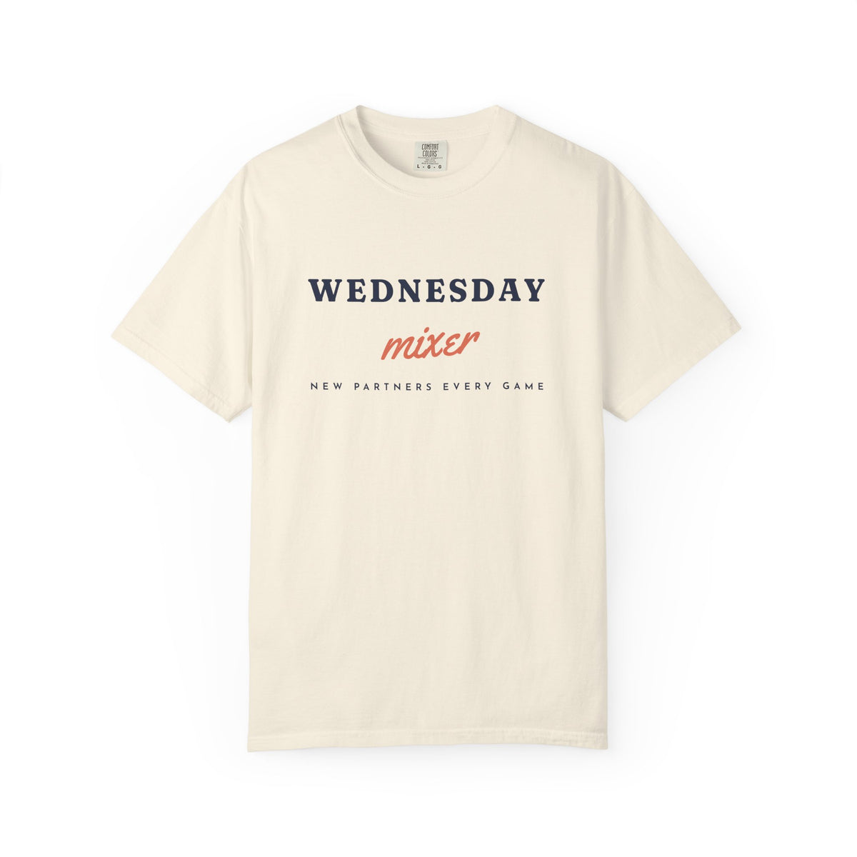 Wednesday Mixer Tee in Ivory, front view