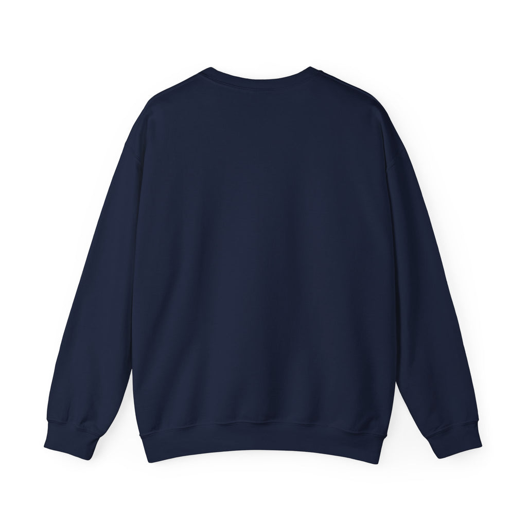 Summer Nines Crewneck in Navy, back view