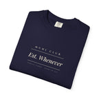 Est. Whenever Tee in True Navy, folded