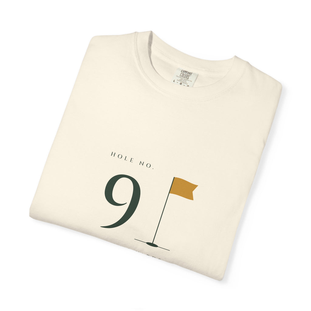 No. 9 Tee in Ivory, folded