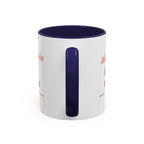 Weekend Doubles Mug in Navy, handle view