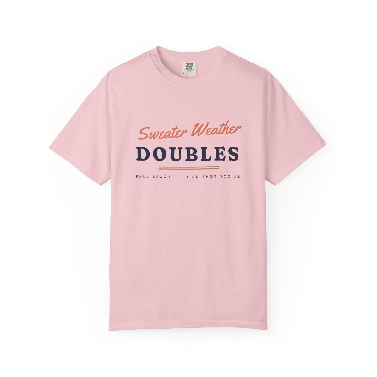 Sweater Weather Doubles Tee in Blossom, front view