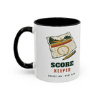 Score Keeper Mug in Black, design, handle left