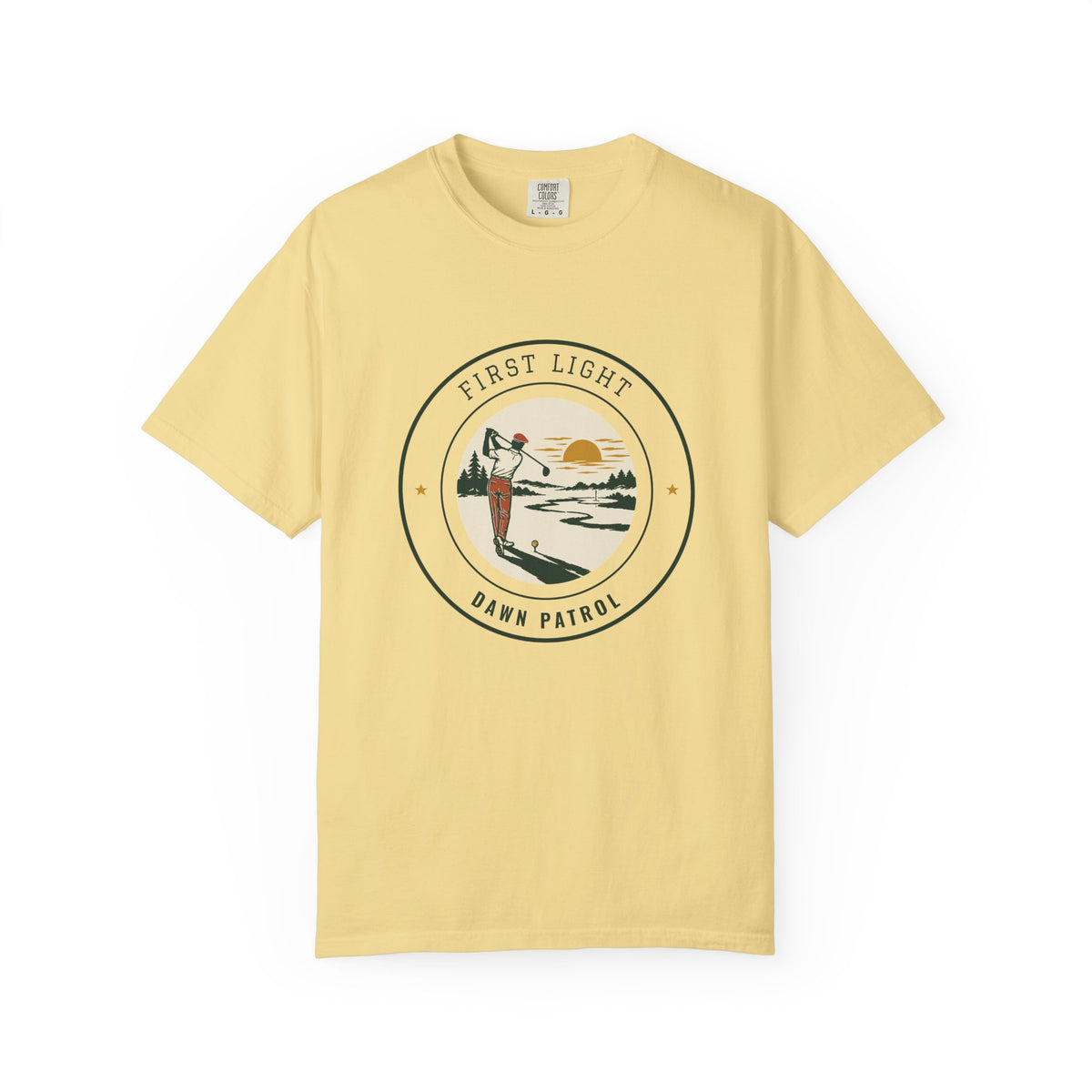 First Light Tee in Butter, front view