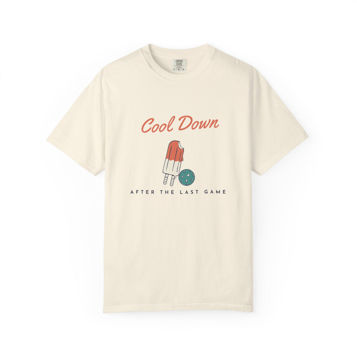 Cool Down Tee in Ivory, front view
