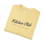 Kitchen Club Script Tee in Butter, folded