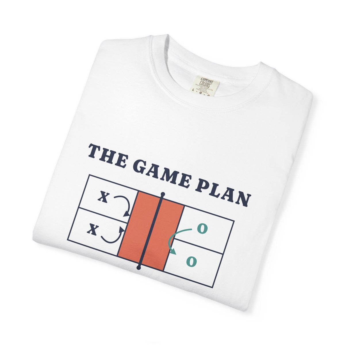 The Game Plan Tee in White, folded