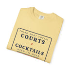 Courts & Cocktails Tee in Butter, folded