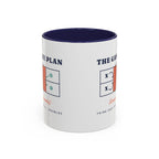 The Game Plan Mug in Navy, corner view