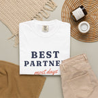 Best Partner Tee in White, flat lay