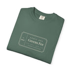 Greens Fee Tee in Blue Spruce, folded