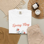 Spring Fling Tee in White, flat lay