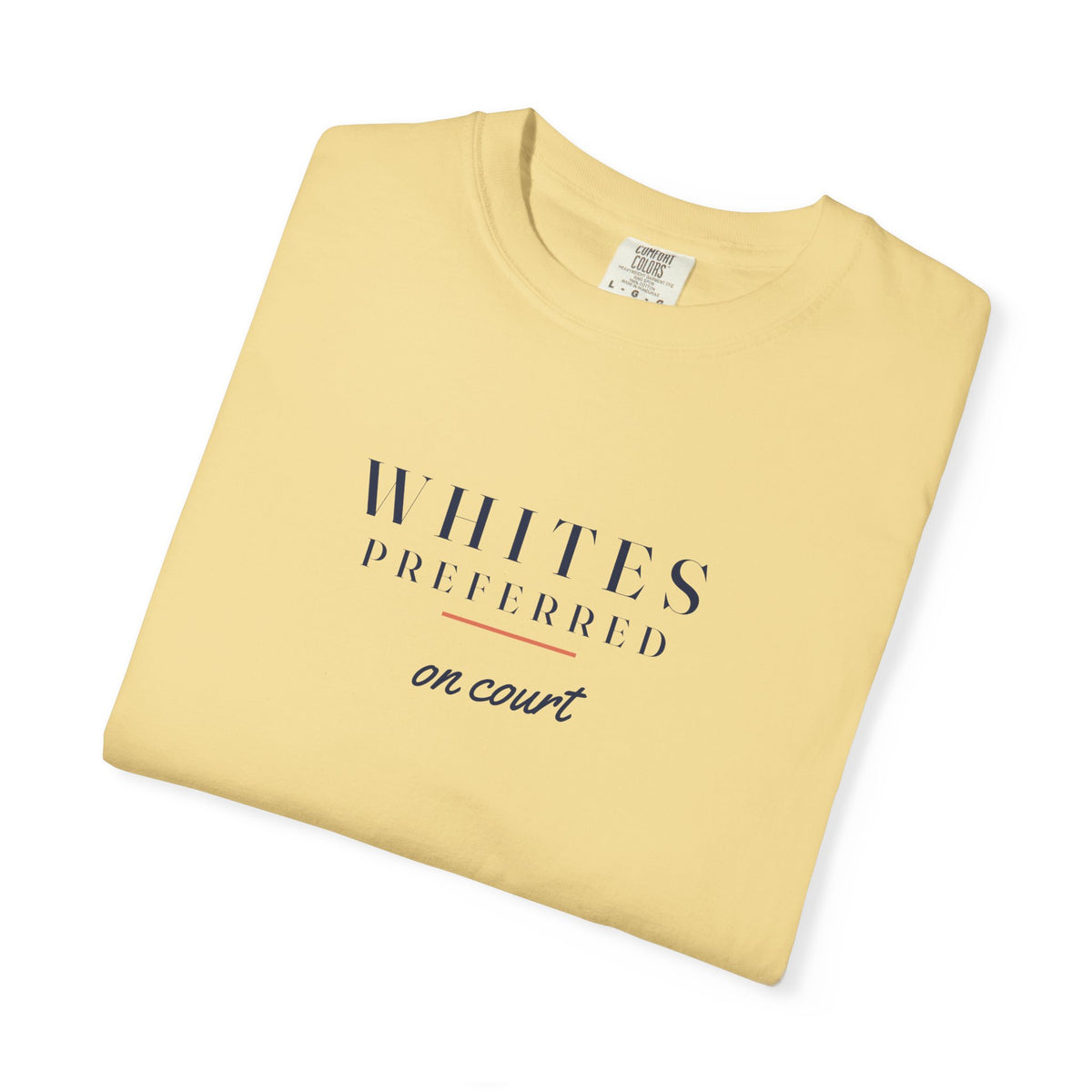 Whites Preferred Tee in Butter, folded