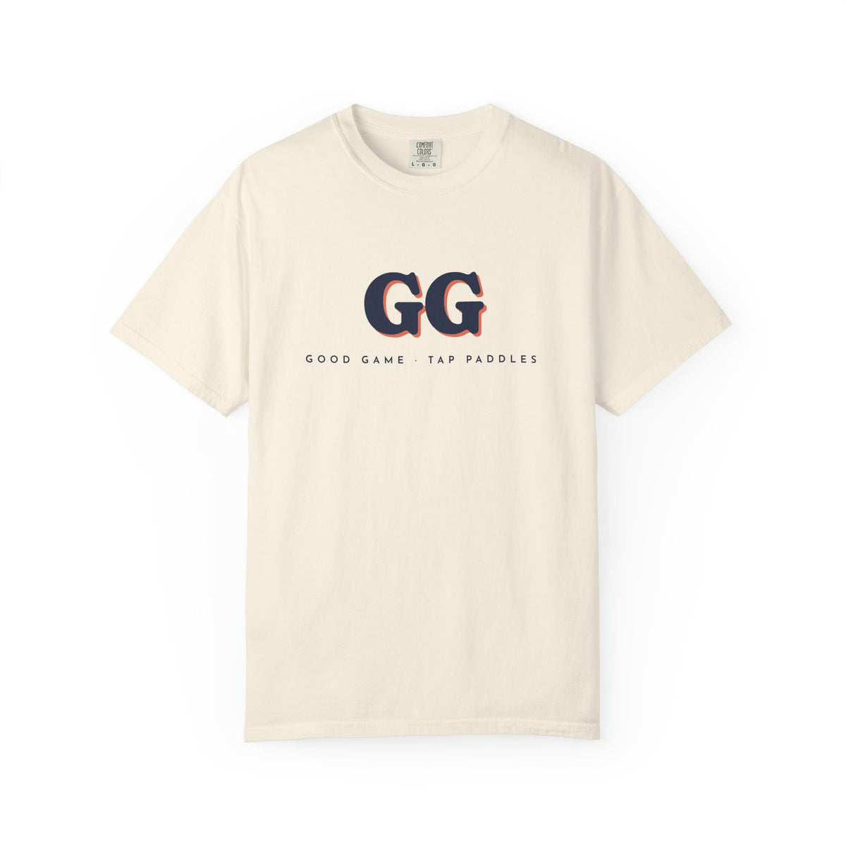 GG Tee in Ivory, front view