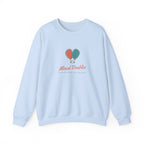Mixed Doubles Crewneck in Light Blue, front view