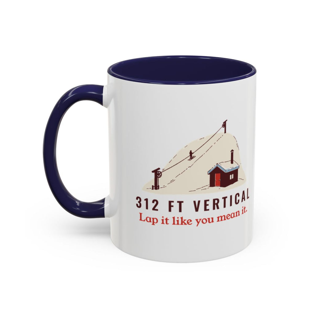 312 Ft Vertical Mug in Navy, left side
