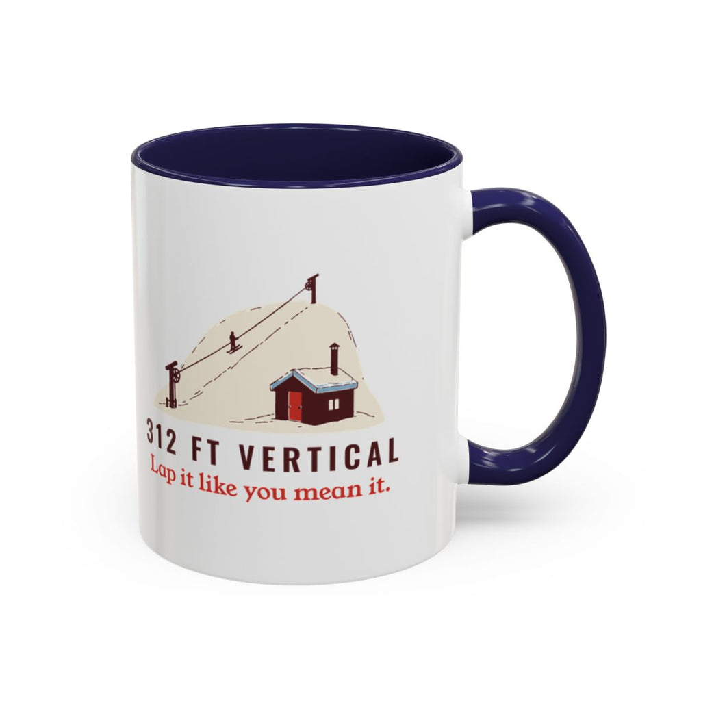 312 Ft Vertical Mug in Navy, right side