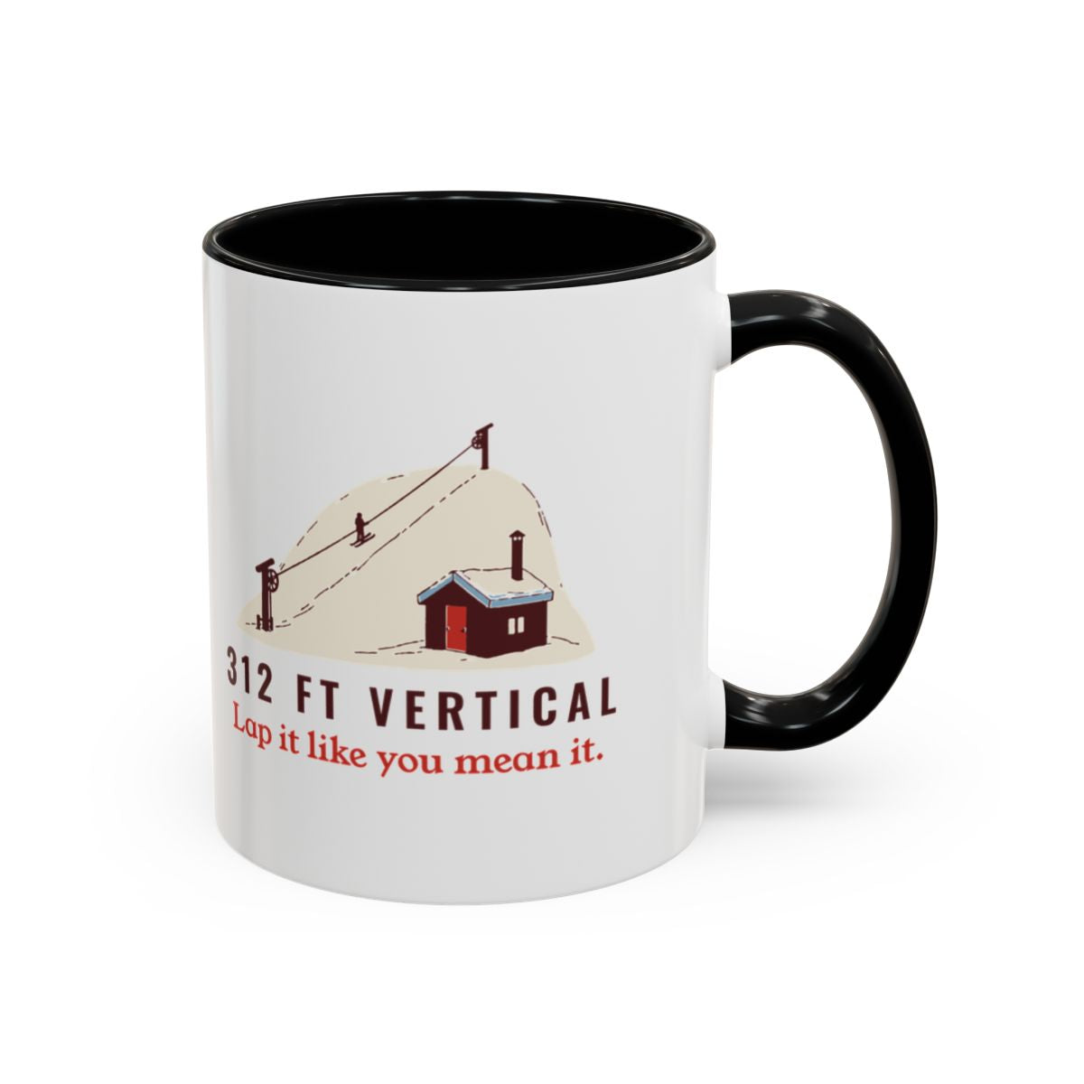 312 Ft Vertical Mug in Black, right side