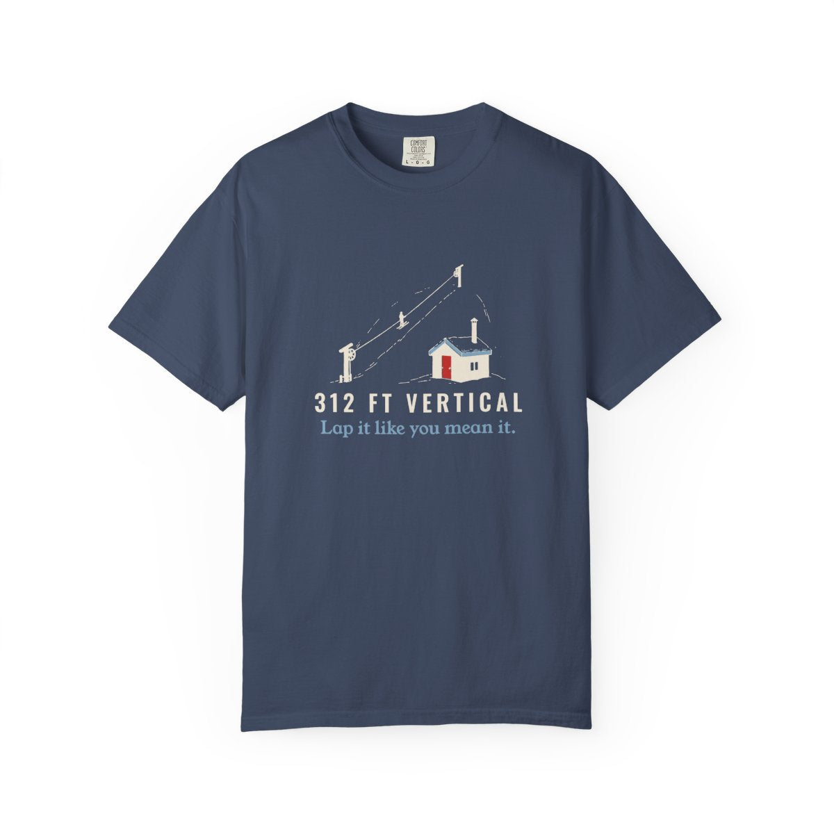 312 Ft Vertical Tee in Midnight, front view
