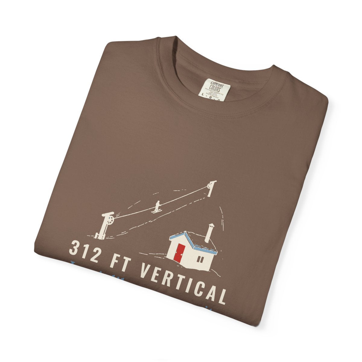 312 Ft Vertical Tee in Espresso, folded