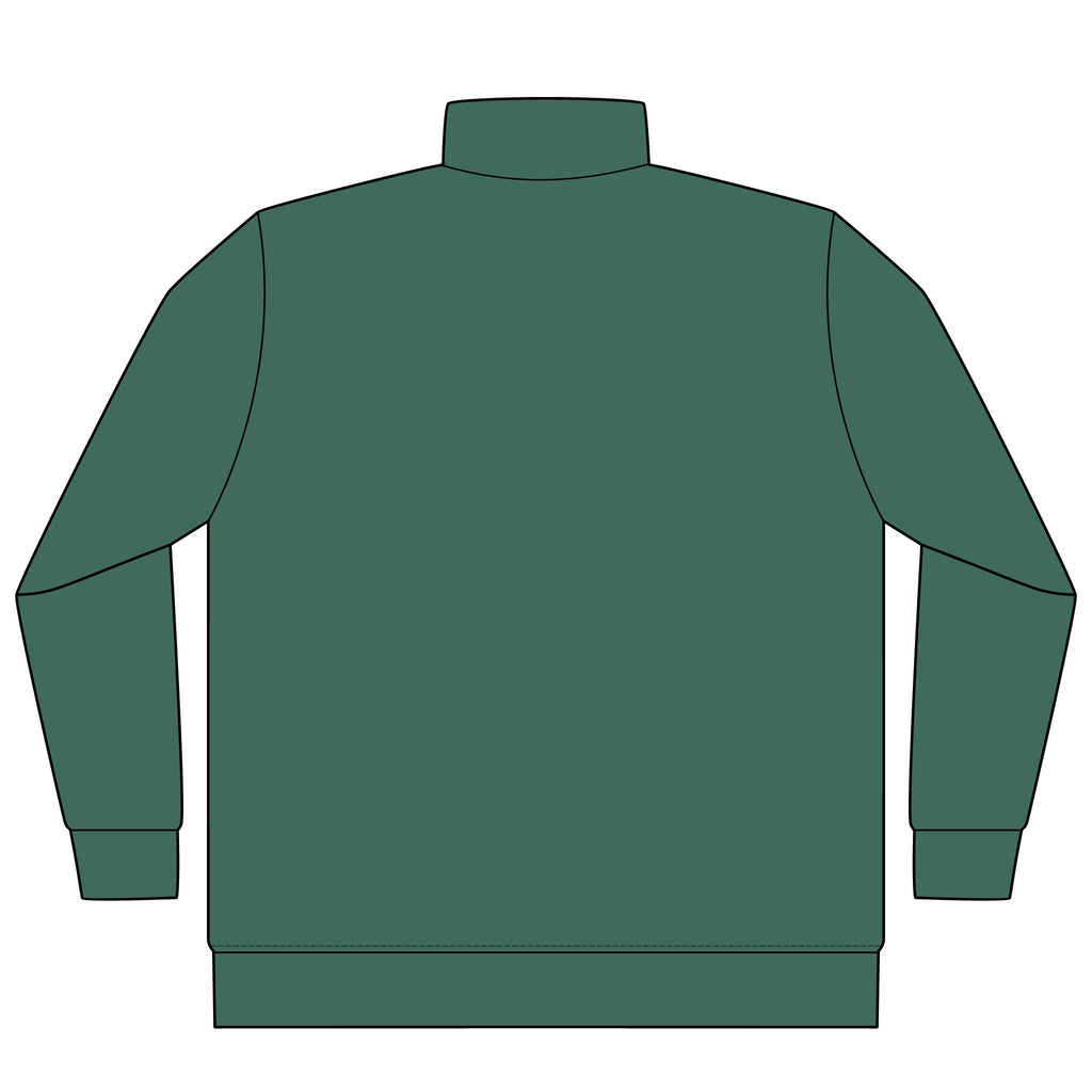 Public Links Arch Quarter-Zip in Alpine Green, back view