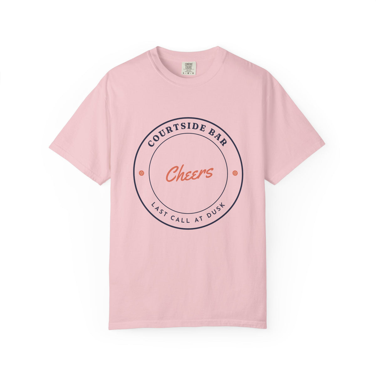 Courtside Bar Tee in Blossom, front view