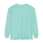 Court Three Seal Long Sleeve Tee in Chalky Mint, back view