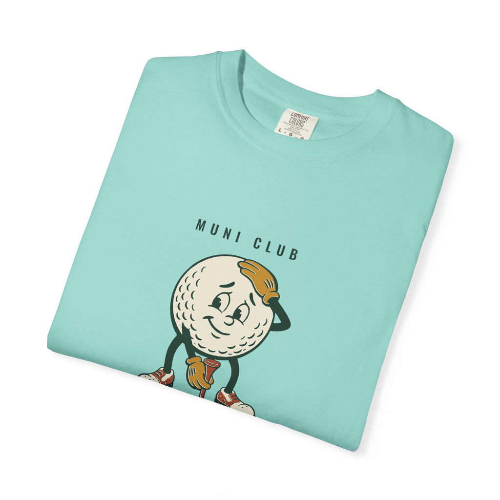 Mulligan Tee in Chalky Mint, folded