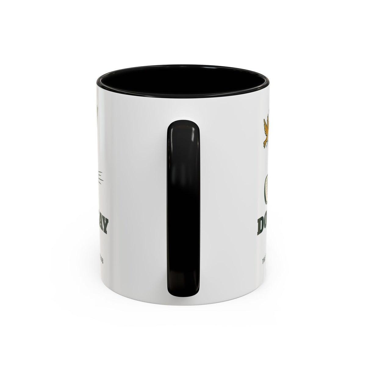 Don't Say It Mug in Black, handle view