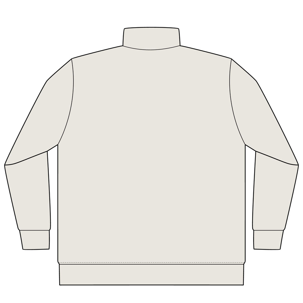 MC Shield Quarter-Zip in Bone, back view