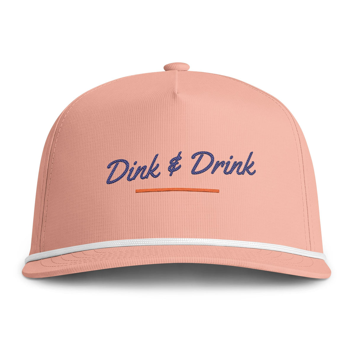 Dink & Drink Rope Cap in Peachy, front view