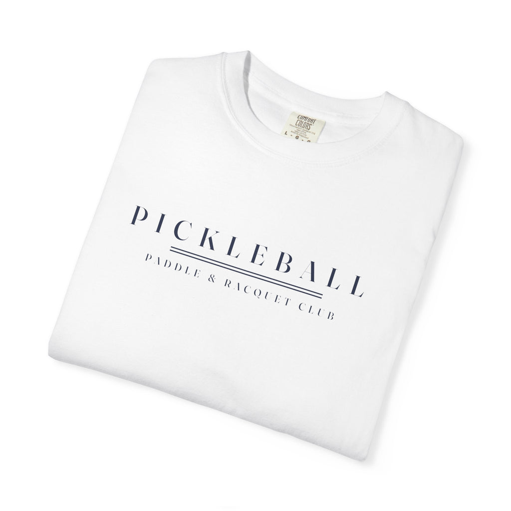 Pickleball Caps Tee in White, folded