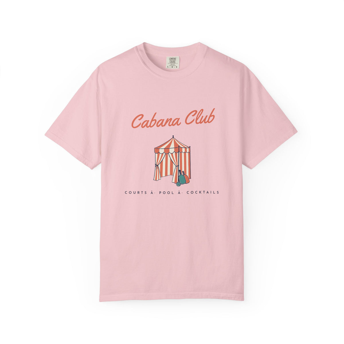 Cabana Club Tee in Blossom, front view