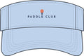 Paddle Club Visor in Baby Blue, front view