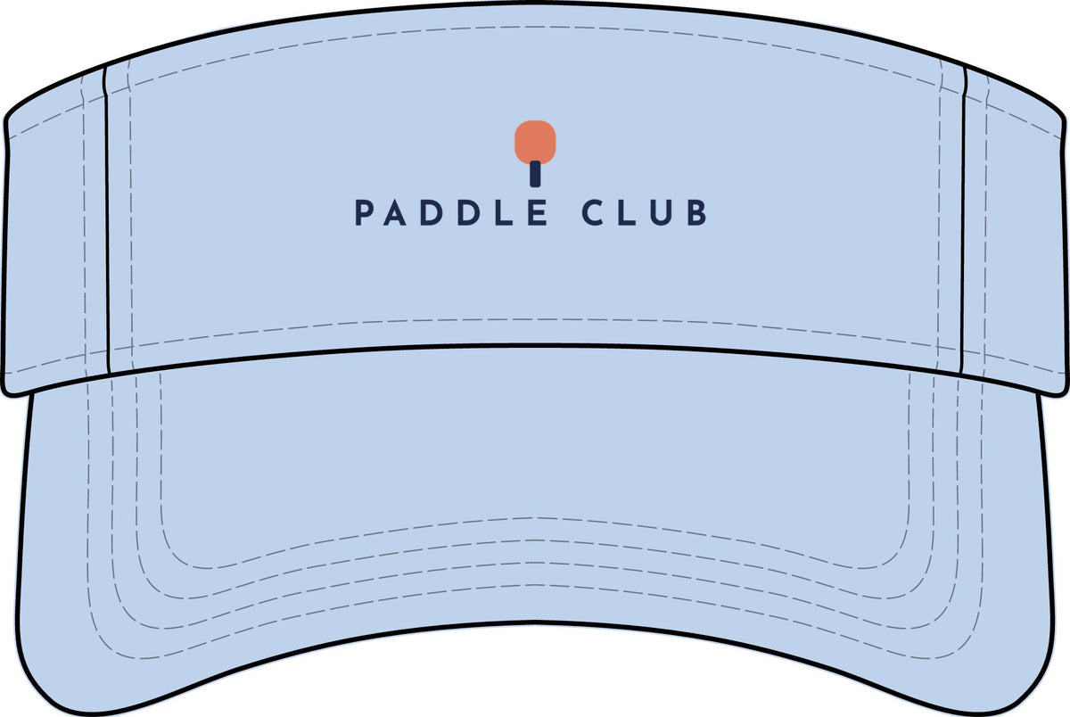 Paddle Club Visor in Baby Blue, front view