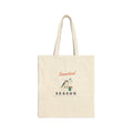 Snowbird Season Tote in Natural, front view