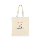 Snowbird Season Tote in Natural, front view