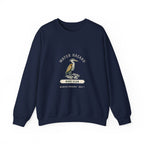 Water Hazard Crewneck in Navy, front view