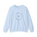 Club Seal Crewneck in Light Blue, front view