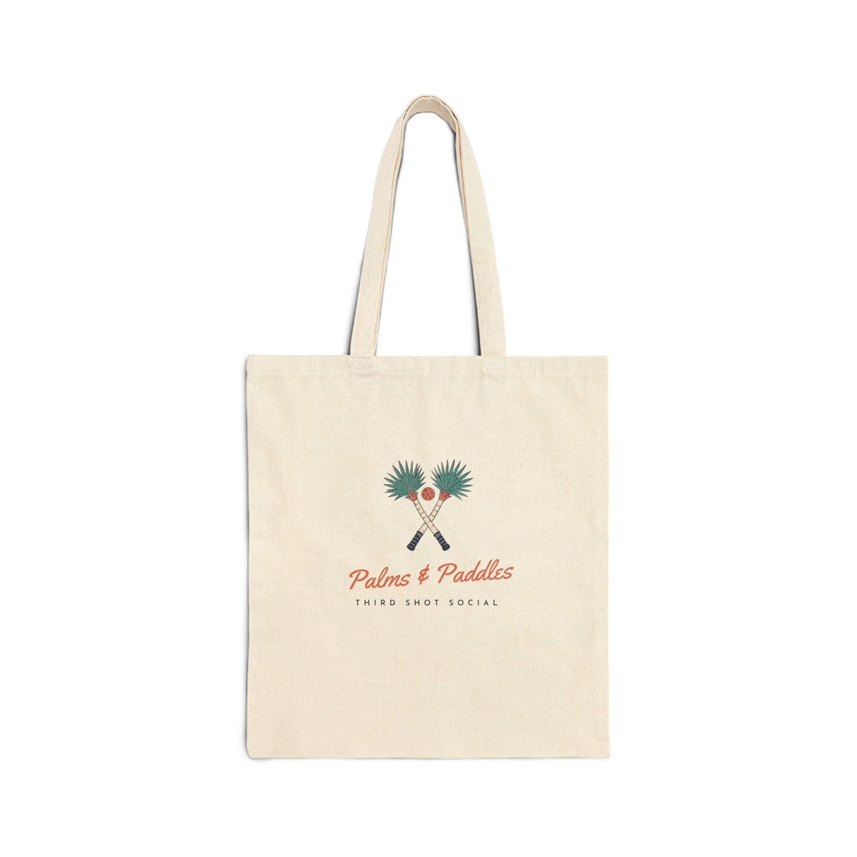 Palms & Paddles Tote in Natural, front view