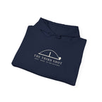 The Third Shot Hoodie in Navy, folded