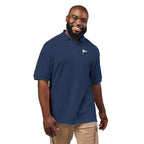 MC Pennant Polo in Navy, on model
