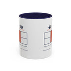44 × 20 Mug in Navy, corner view
