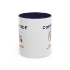 Courtside Lemonade Mug in Navy, corner view